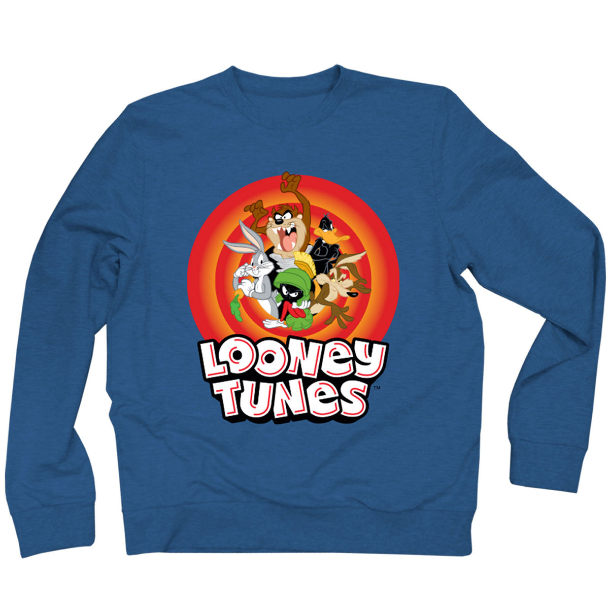 Looney Tunes Unisex Sweatshirt: Group Bullseye (Navy Blue)