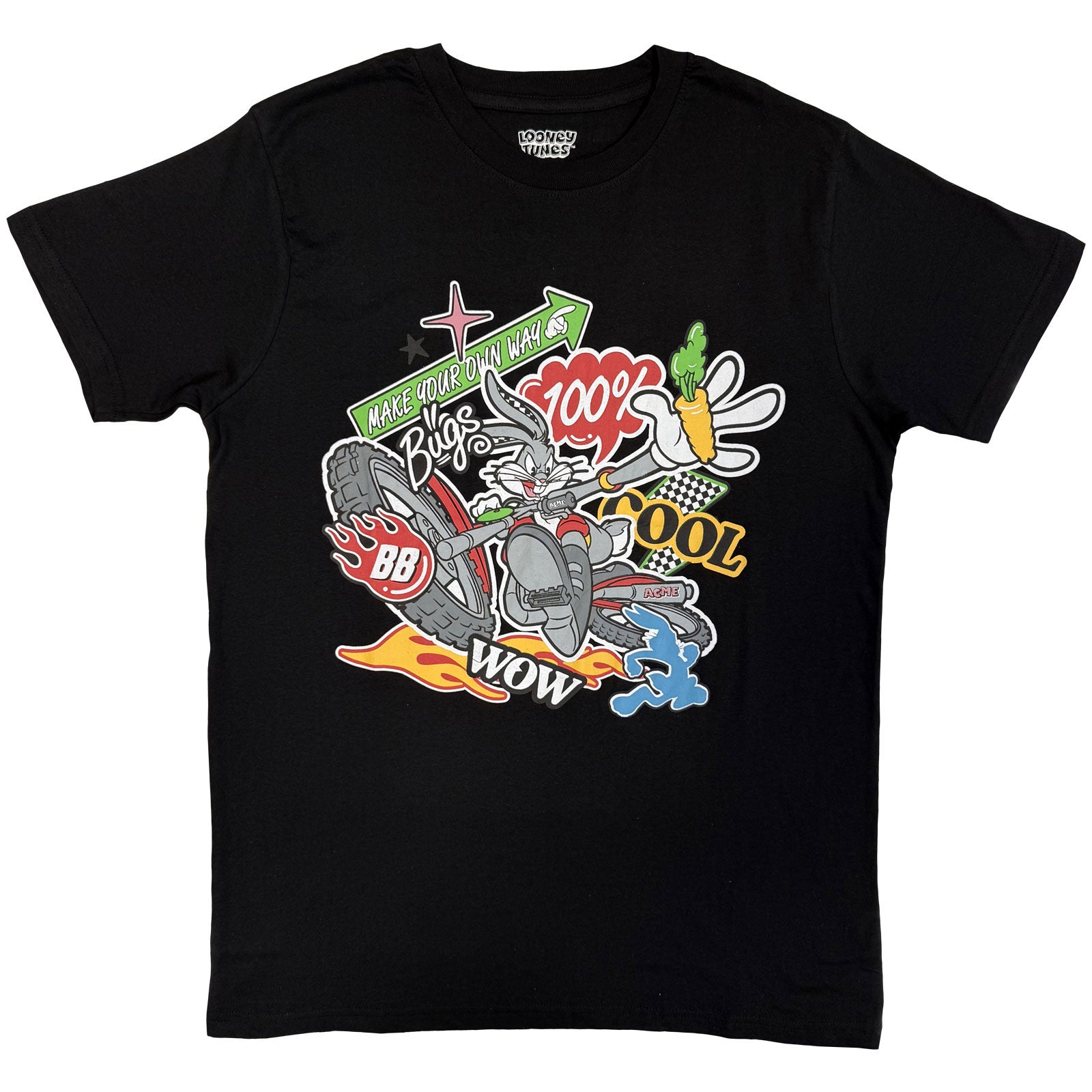 Looney Tunes Unisex T-Shirt: Cool Bugs Bunny (Black)