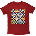 Looney Tunes Unisex T-Shirt: Checkered Characters (Red)