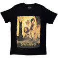 Lord Of The Rings Unisex T-Shirt: The Two Towers Poster Uni (Black)