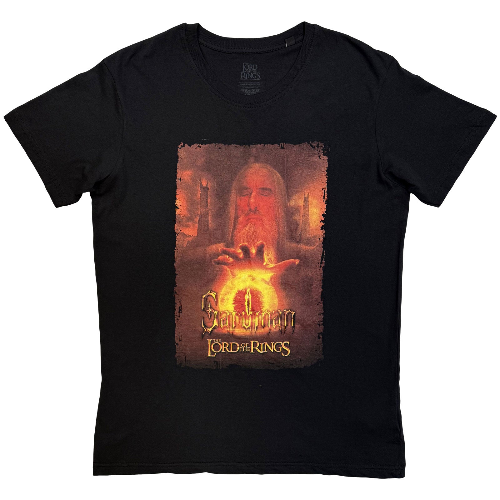 Lord Of The Rings Unisex T-Shirt: Saruman Homage (Black)
