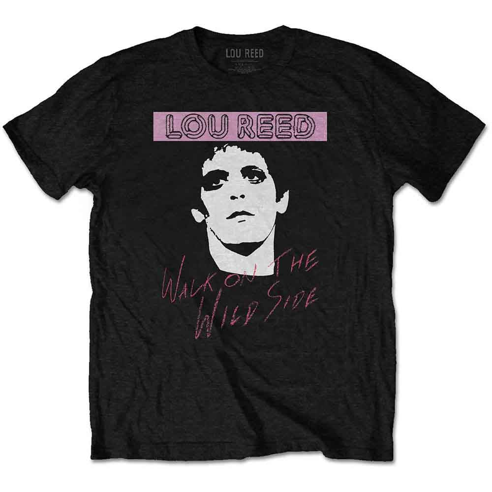 Lou Reed Unisex T-Shirt: Walk On The Wild Side (Black)