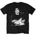 Lou Reed Unisex T-Shirt: Bleached Photo (Black)