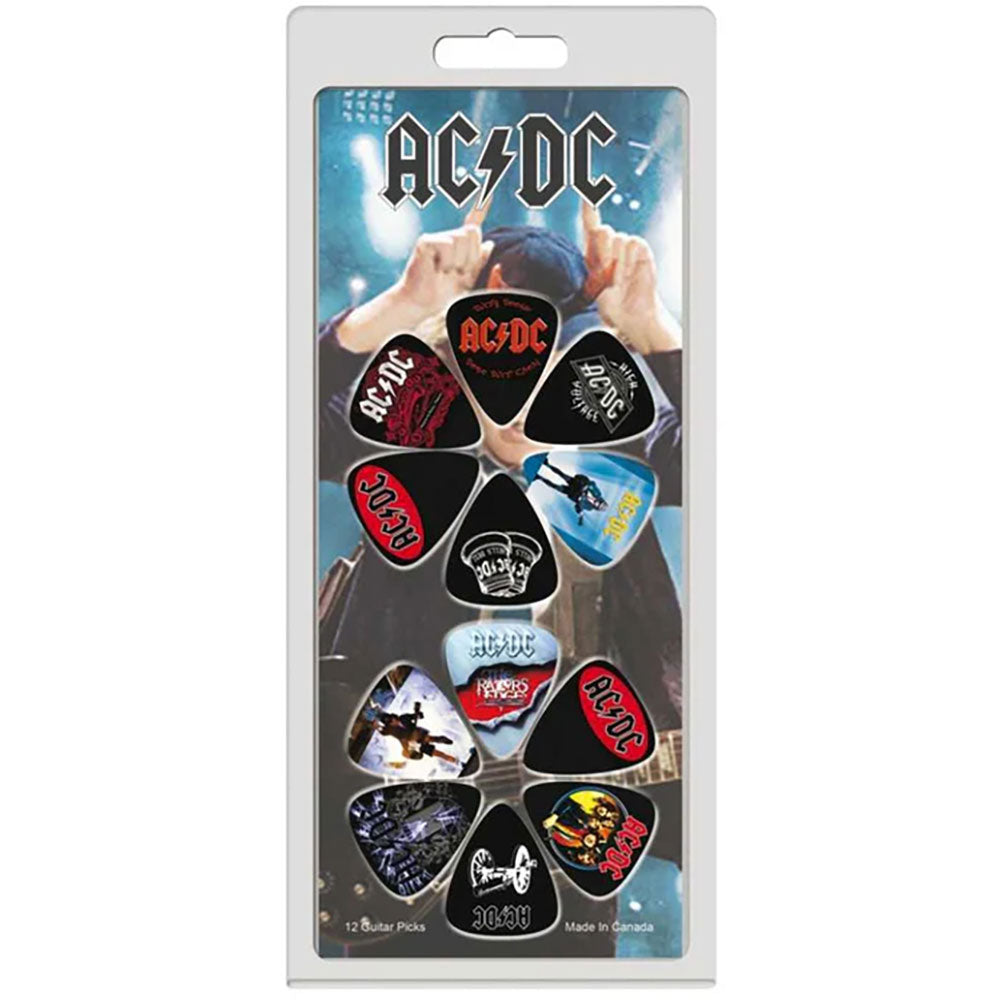 AC/DC  Plectrum Pack: Album Covers 12-Pack (Multicolour)