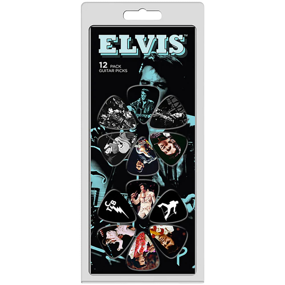 Elvis Presley  Plectrum Pack: Faces 12-Pack (Multicolour)