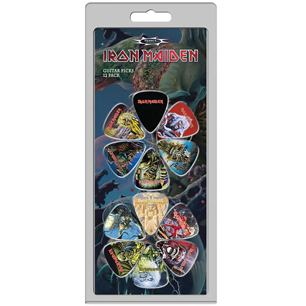 Iron Maiden  Plectrum Pack: Album Covers 12-Pack (Multicolour)