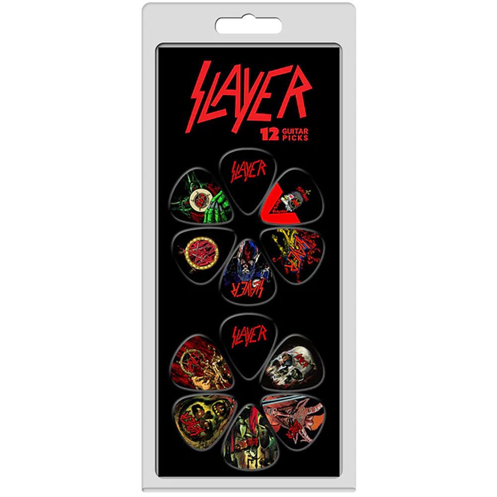 Slayer  Plectrum Pack: Album Covers 12-Pack (Multicolour)