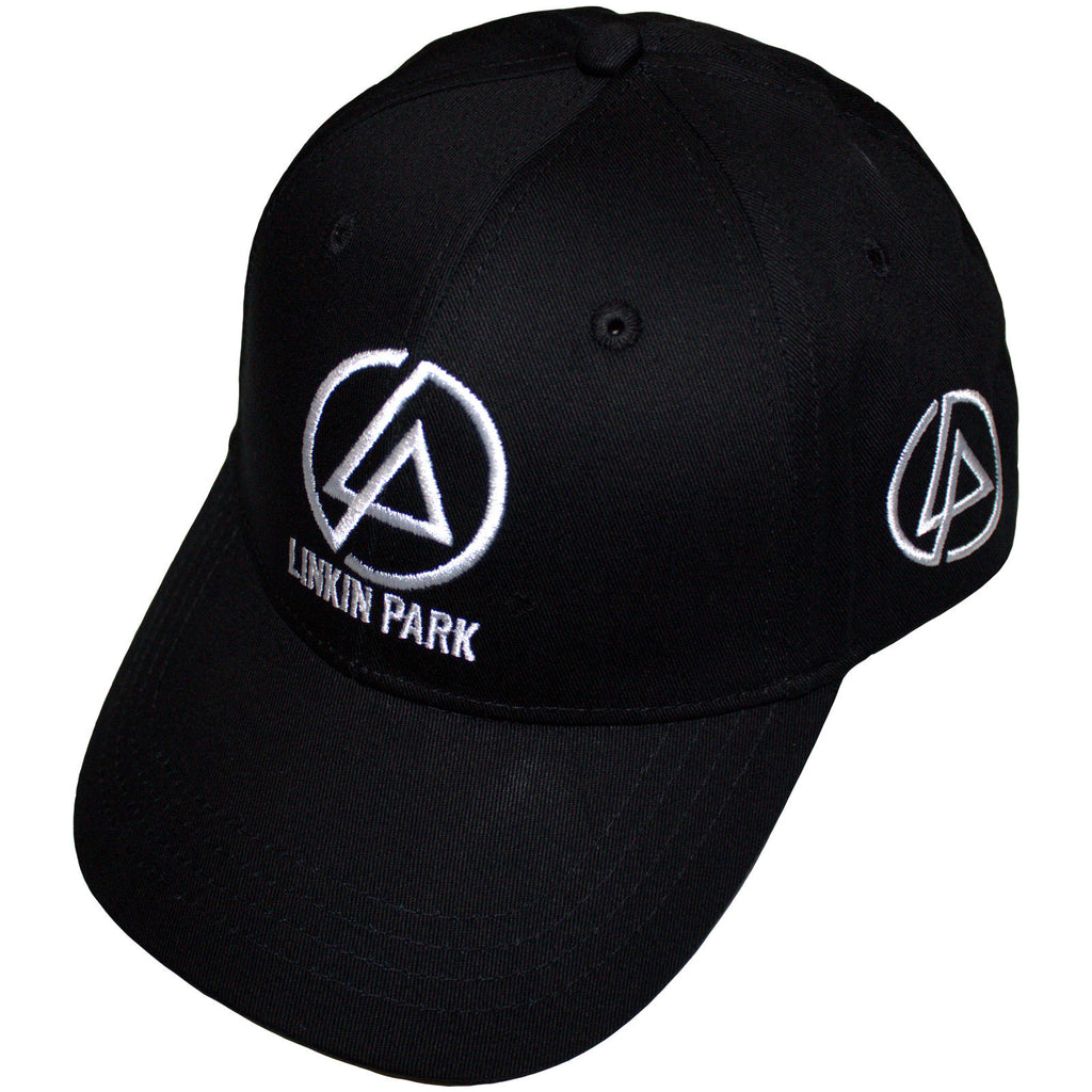 Linkin Park Unisex Baseball Cap: Concentric Side Logo (Black)
