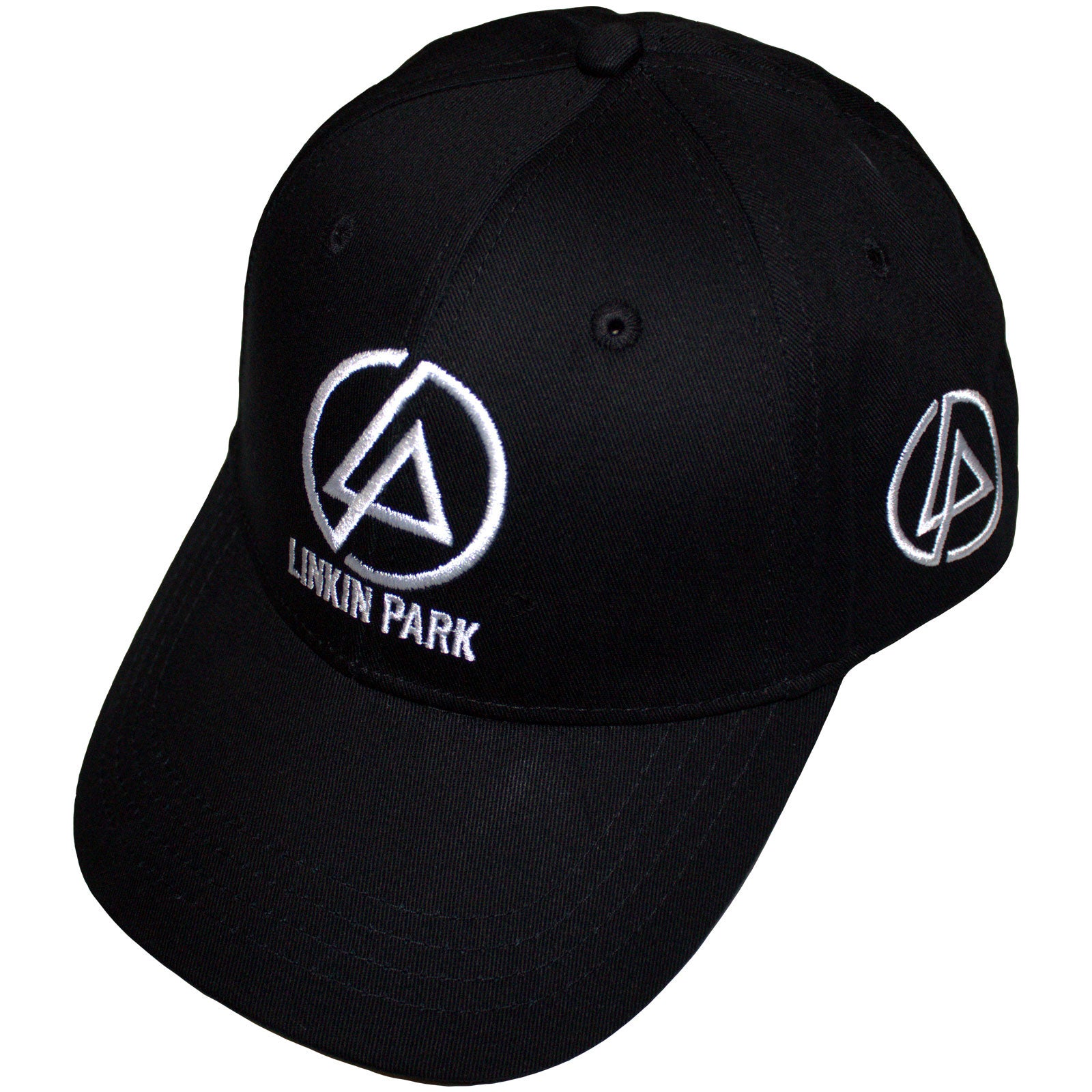 Linkin Park Unisex Baseball Cap: Concentric Side Logo (Black)