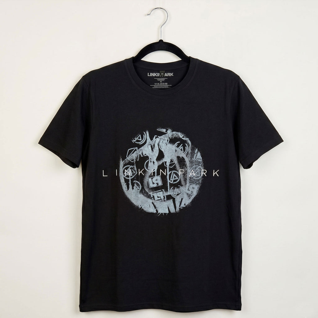 Linkin Park Unisex Premium Carbon T-Shirt: Logo Blur (Black)