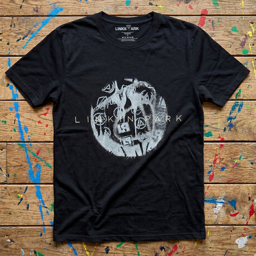 Linkin Park Unisex Premium Carbon T-Shirt: Logo Blur (Black)