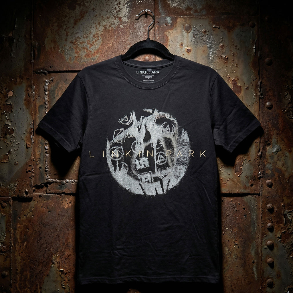 Linkin Park Unisex Premium Carbon T-Shirt: Logo Blur (Black)