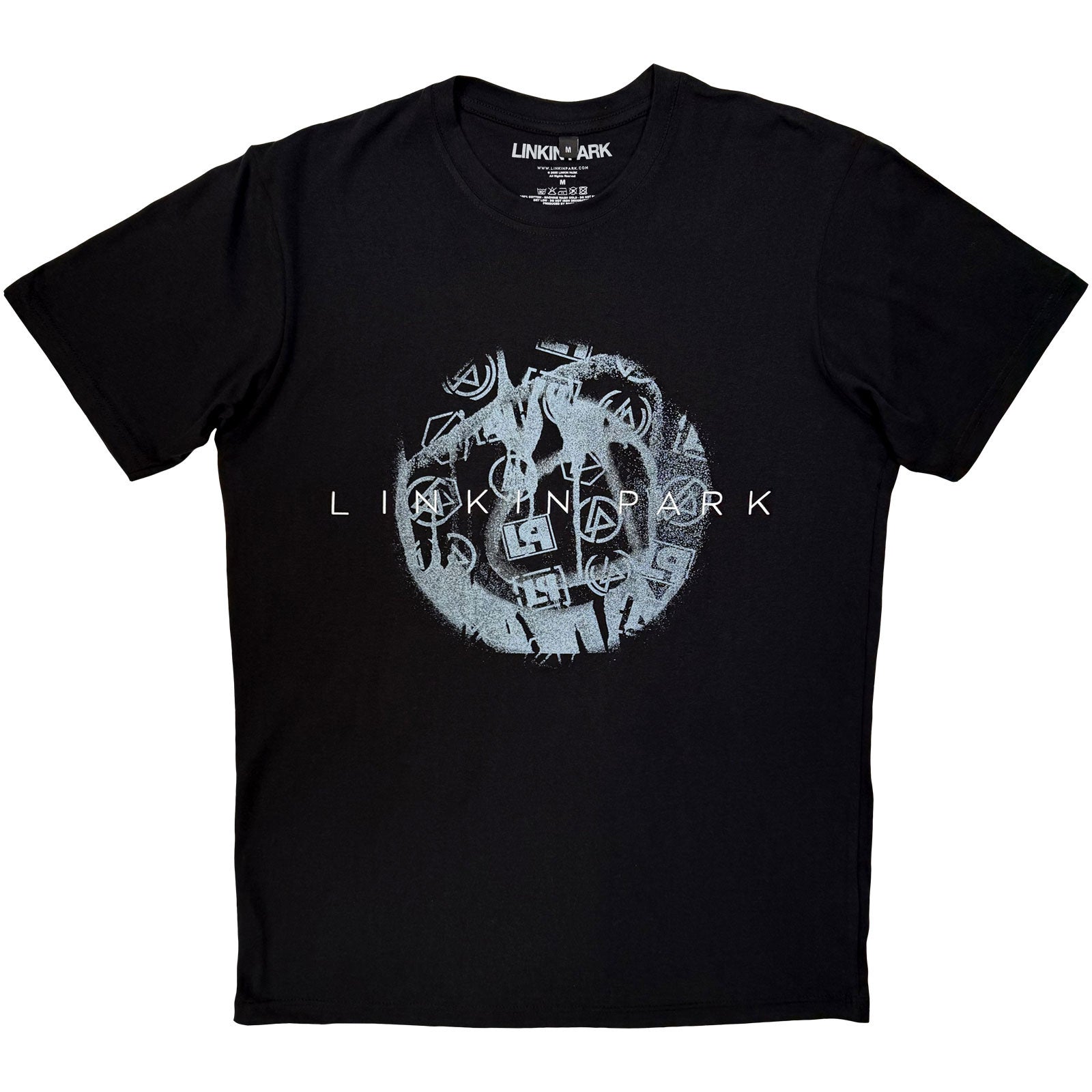Linkin Park Unisex Premium Carbon T-Shirt: Logo Blur (Black)
