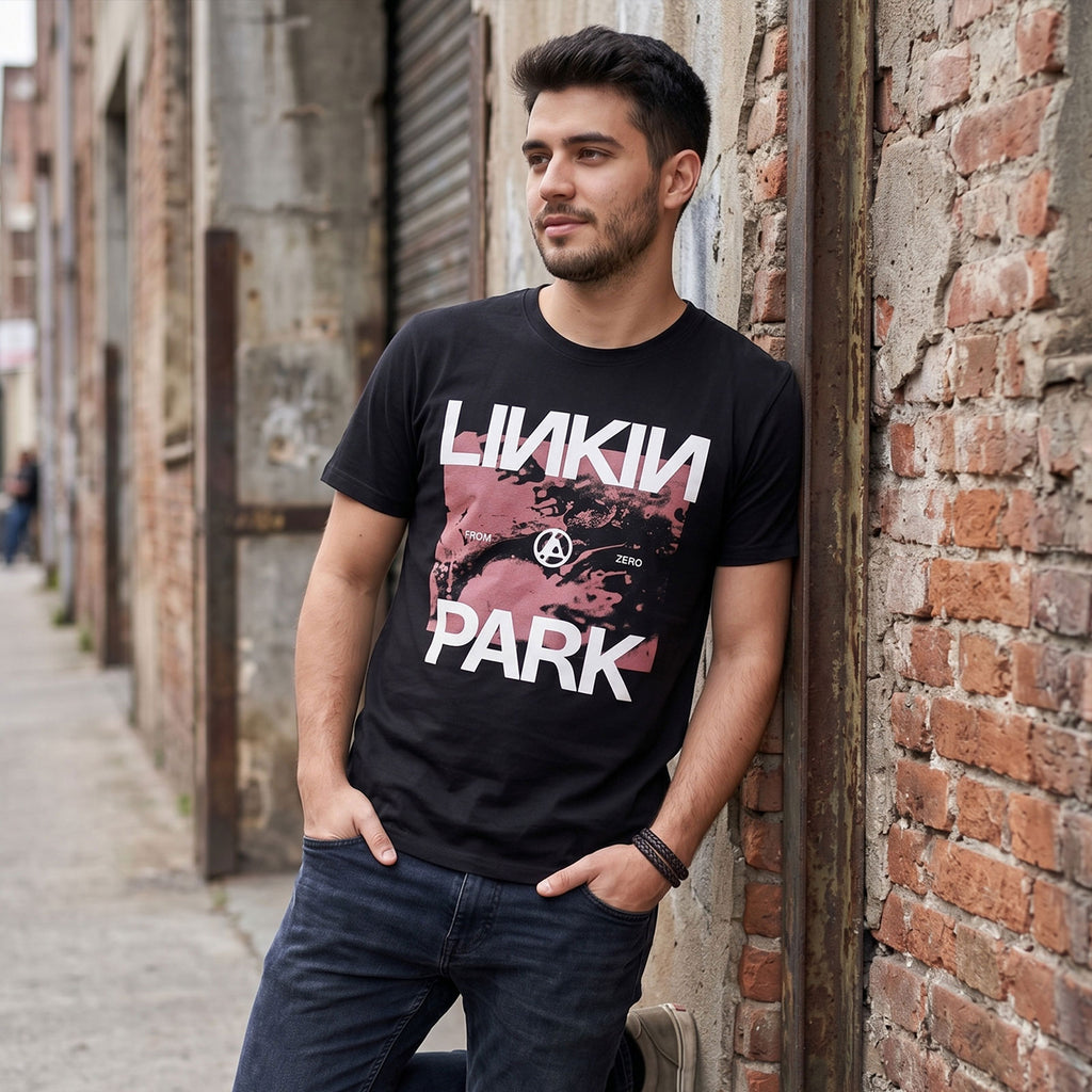 Linkin Park Unisex Premium Carbon T-Shirt: Zero Park (Black)
