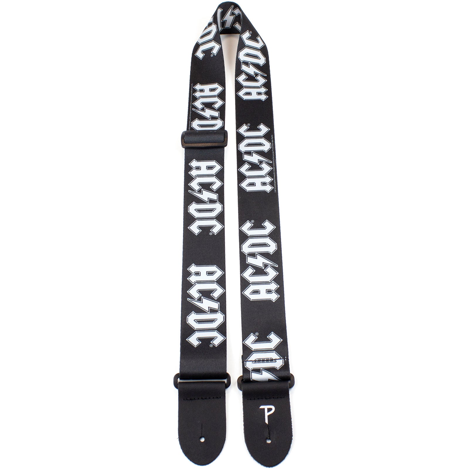 AC/DC  Guitar Strap (Poly): Logo (Black)