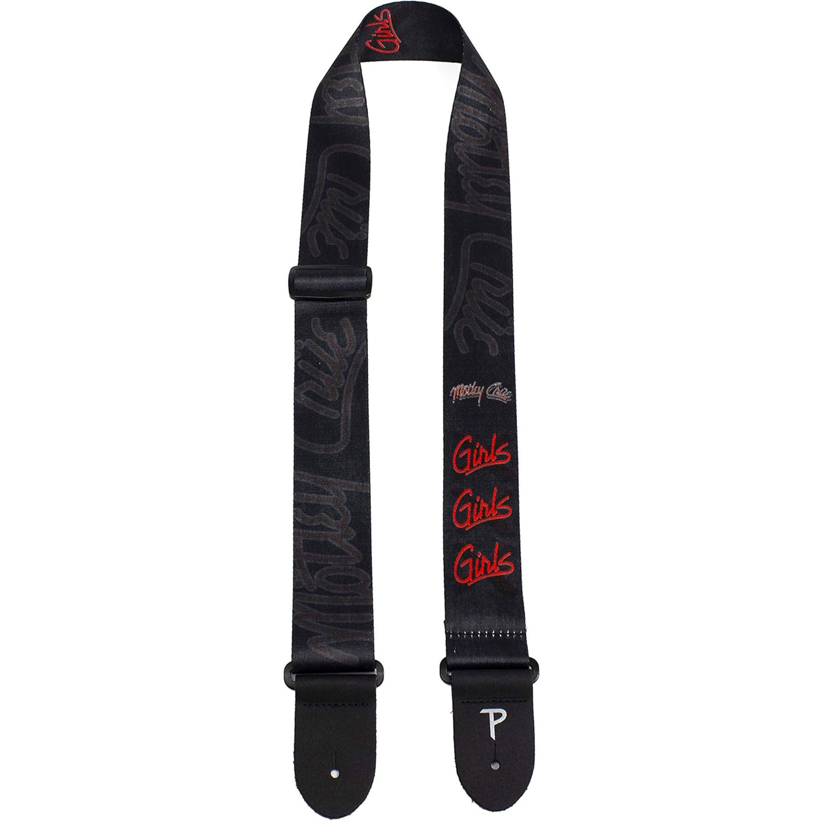 Motley Crue  Guitar Strap (Poly): Girls, Girls, Girls (Black)