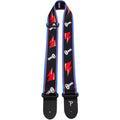 David Bowie  Guitar Strap (Poly): Flash (Black)