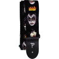KISS  Guitar Strap (Poly): Faces (Black)