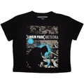 Linkin Park Ladies Crop Top: Meteora Drip Collage (Black)