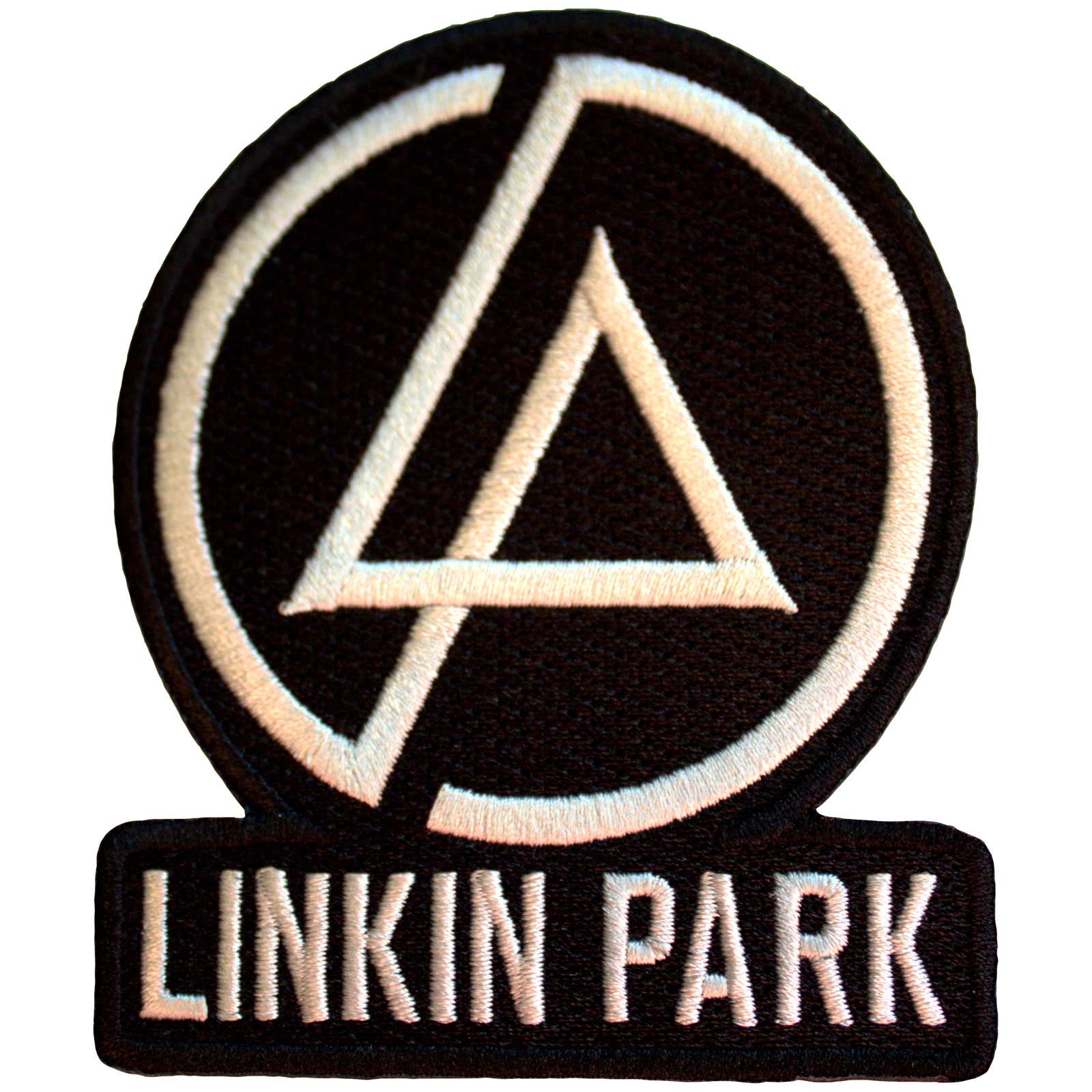 Linkin Park Standard Patch: Concentric Text Logo (Black)