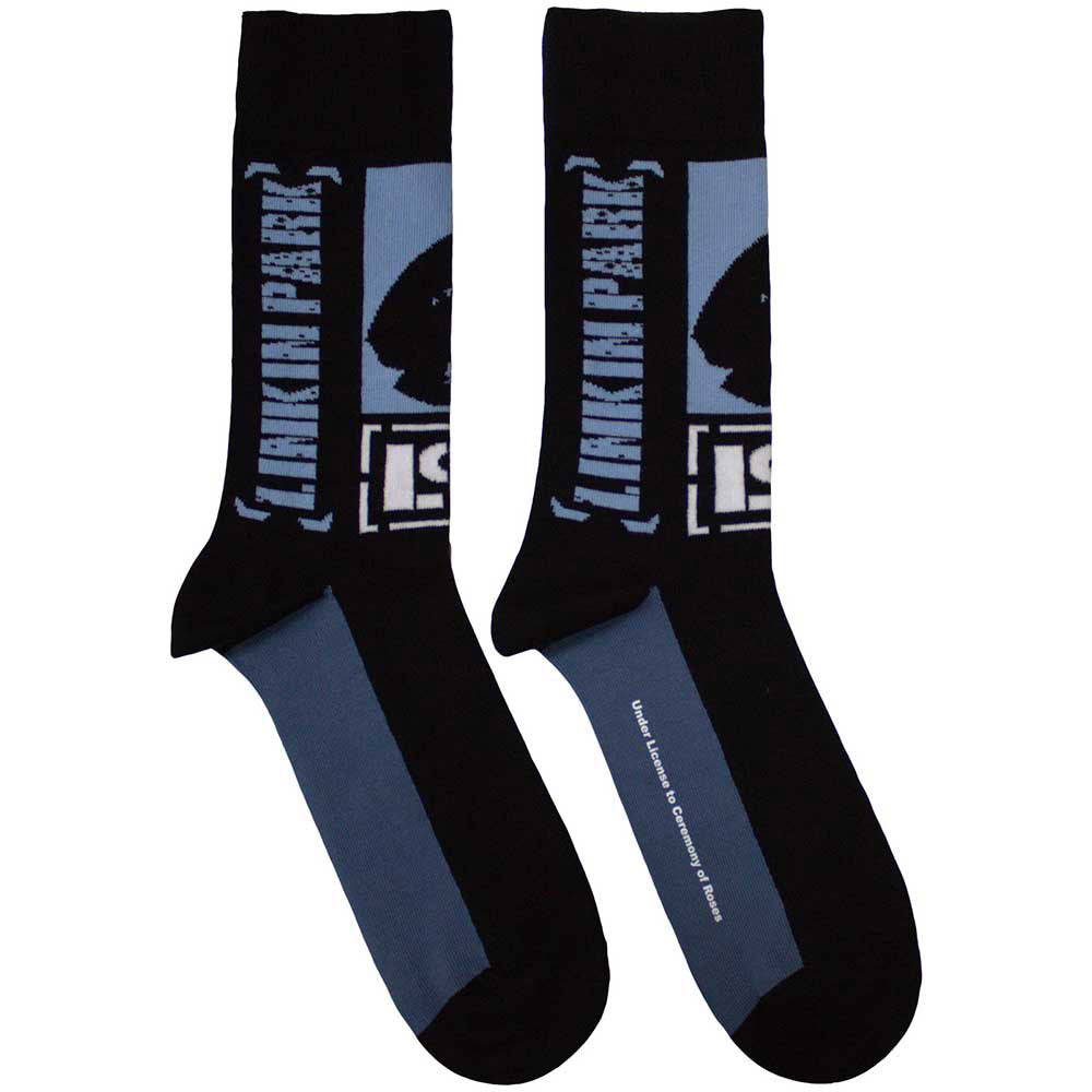 Linkin Park Unisex Ankle Socks: Crouching (Black) (UK Size 4 - 7)