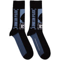 Linkin Park Unisex Ankle Socks: Crouching (Black) (UK Size 4 - 7)