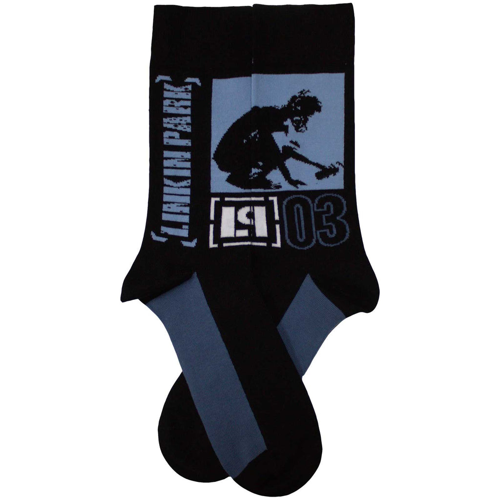 Linkin Park Unisex Ankle Socks: Crouching (Black) (UK Size 7 - 11)