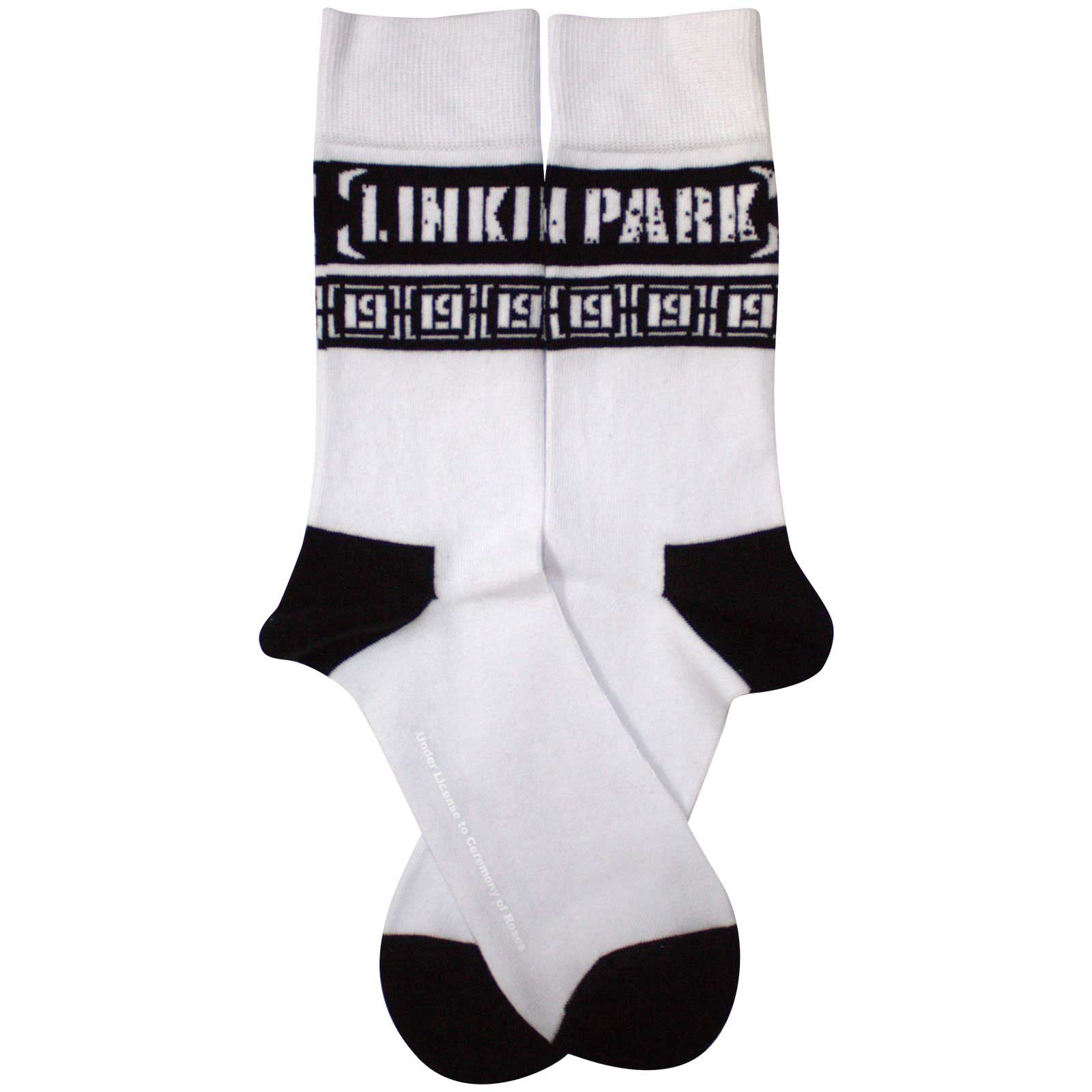 Linkin Park Unisex Ankle Socks: LP Repeat (White) (UK Size 7 - 11)