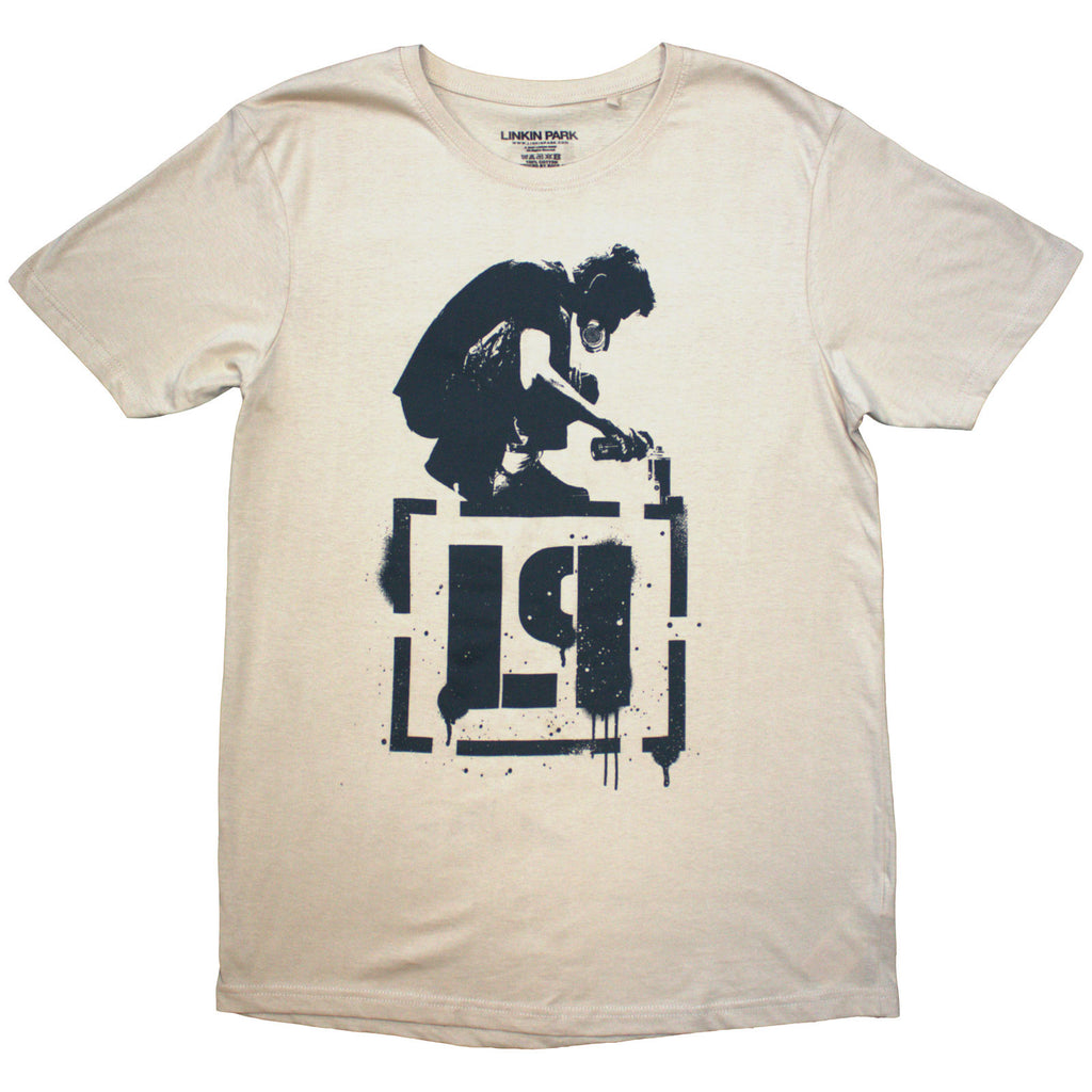 Linkin Park Unisex T-Shirt: Meteora (Sand) (Back Print)