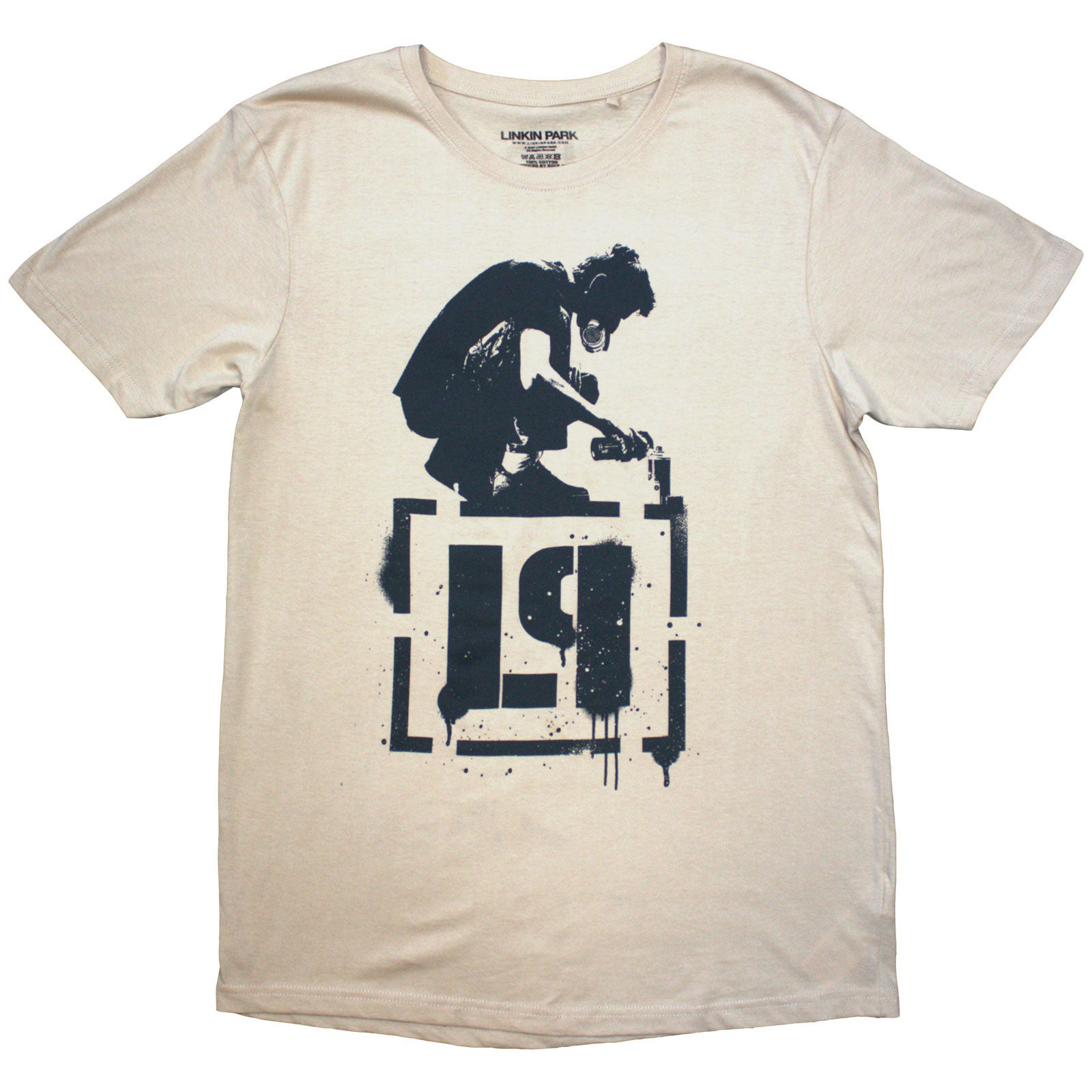 Linkin Park Unisex T-Shirt: Meteora (Sand) (Back Print)