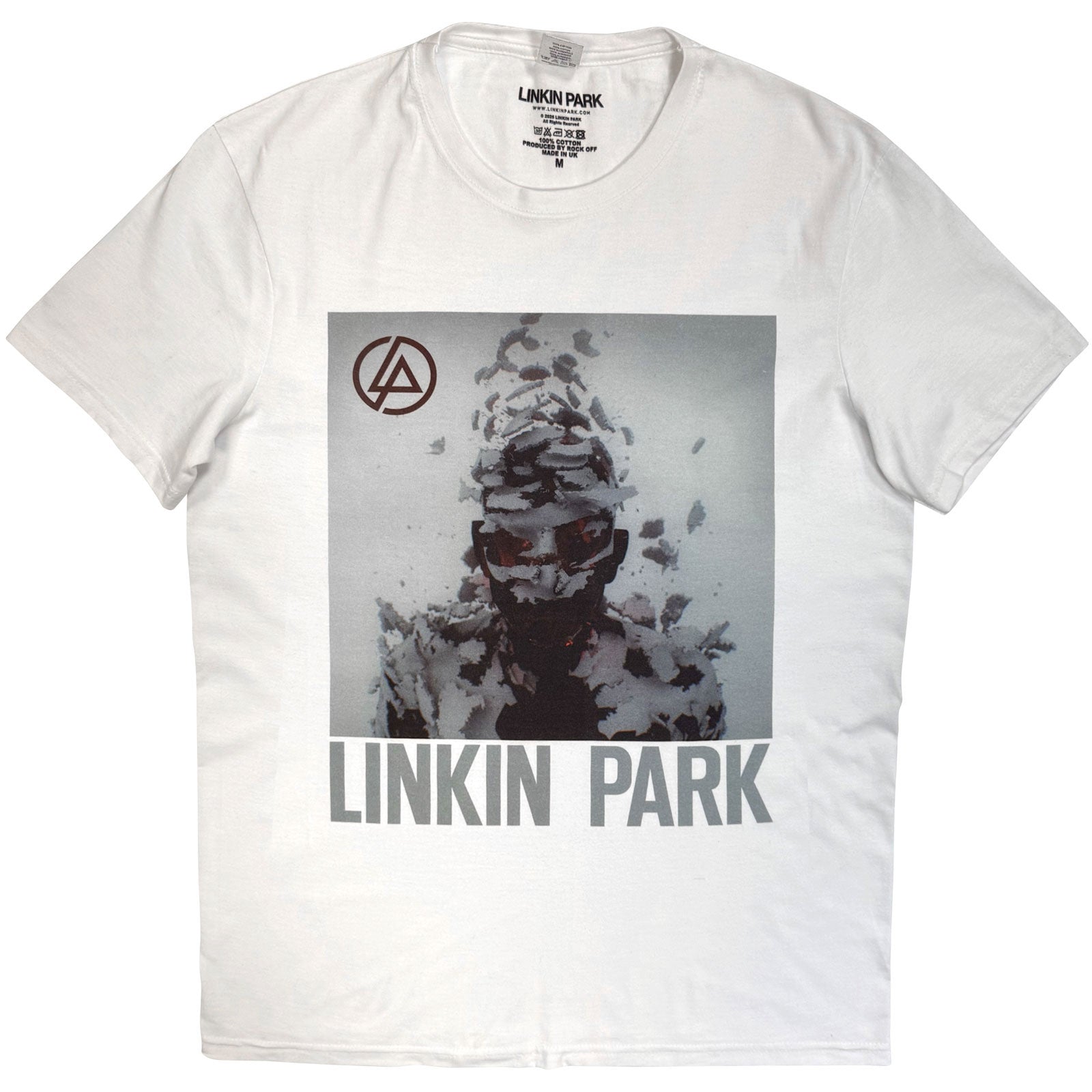 Linkin Park Unisex T-Shirt: Living Things Cover Art (White)