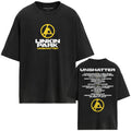 Linkin Park Unisex T-Shirt: Unshatter Tracklist (Black) (Back Print)