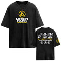 Linkin Park Unisex T-Shirt: Unshatter The Hardest Part (Black) (Back Print)