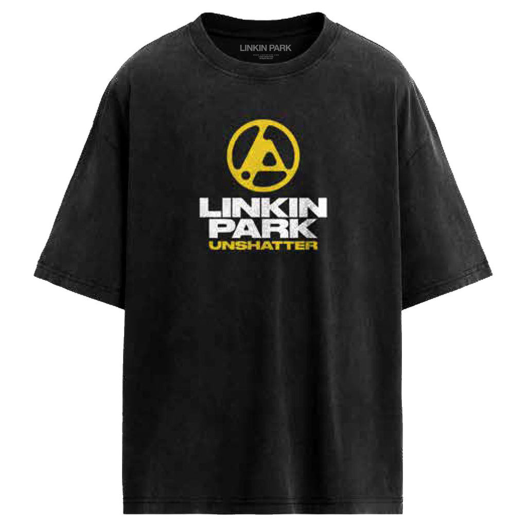 Linkin Park Unisex T-Shirt: Unshatter The Hardest Part (Black) (Back Print)