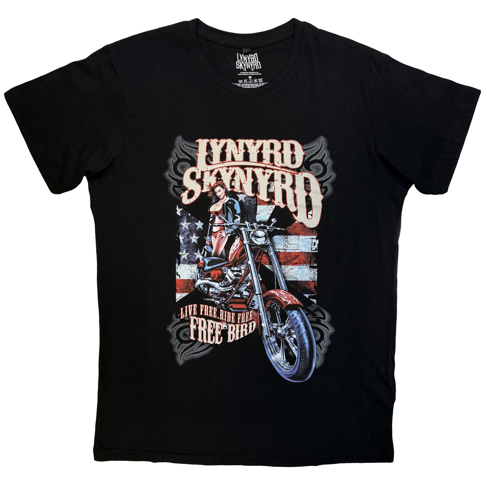 Lynyrd Skynyrd Unisex Premium Carbon T-Shirt: Ride Free (Black)
