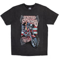 Lynyrd Skynyrd Unisex Stone Wash T-Shirt: Ride Free (Charcoal Grey)