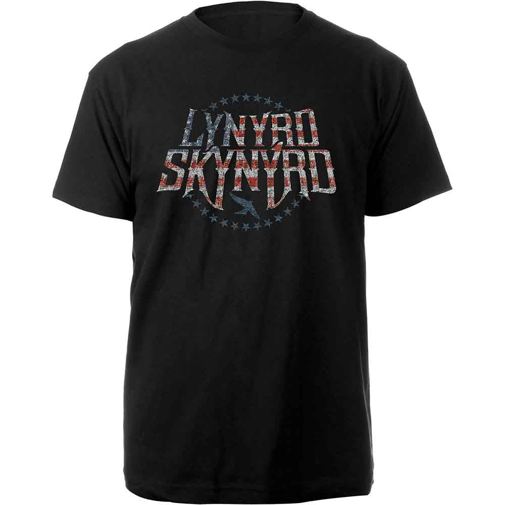 Lynyrd Skynyrd Unisex T-Shirt: Stars & Stripes (Black)