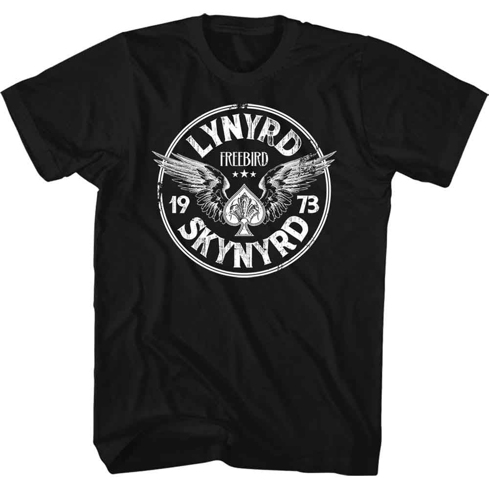 Lynyrd Skynyrd Unisex T-Shirt: Freebird '73 Wings (Black)