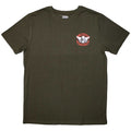 Lynyrd Skynyrd Unisex T-Shirt: Mini Biker Patch Logo (Green)