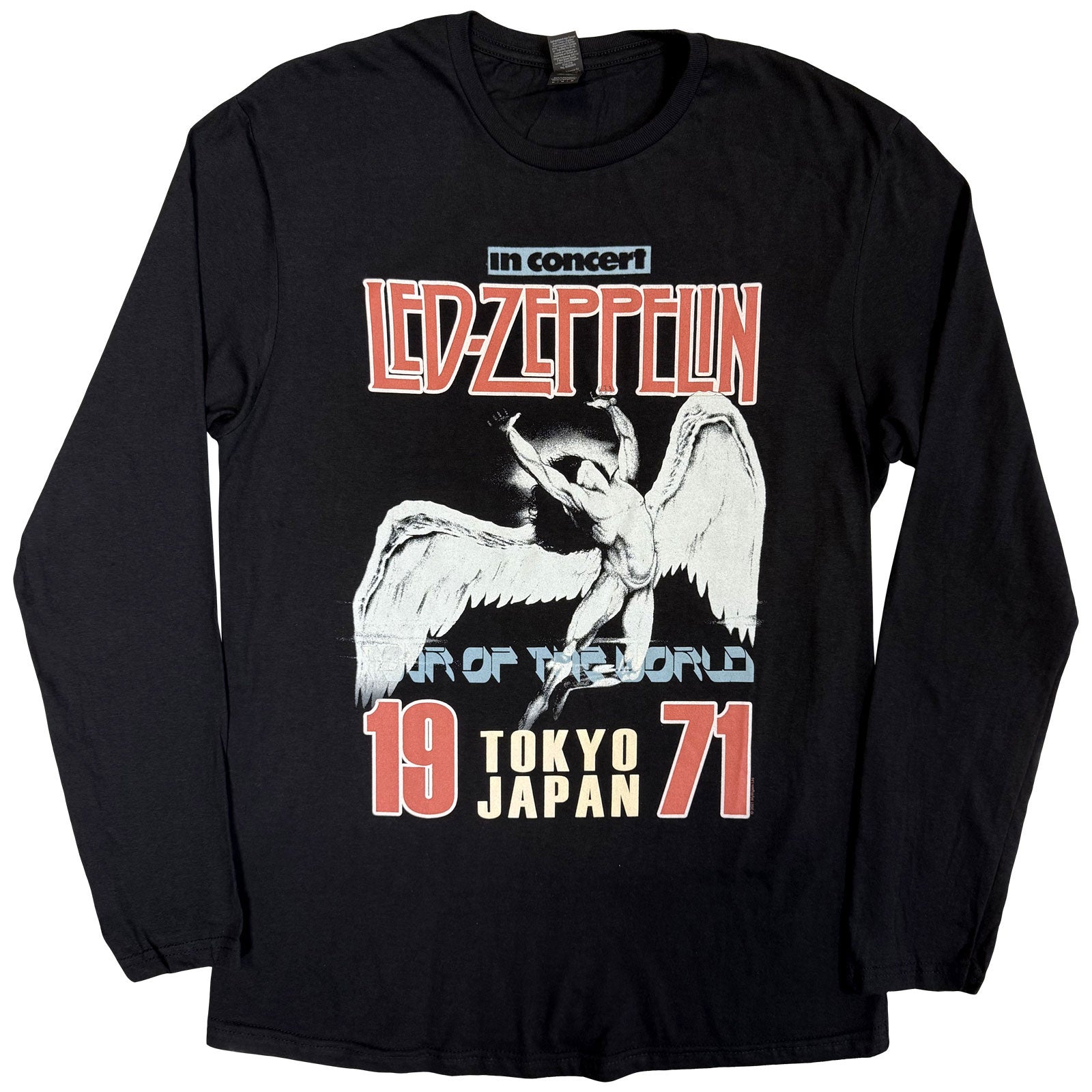 Led Zeppelin Unisex Long Sleeve T-Shirt: Japanese Icarus (Black)