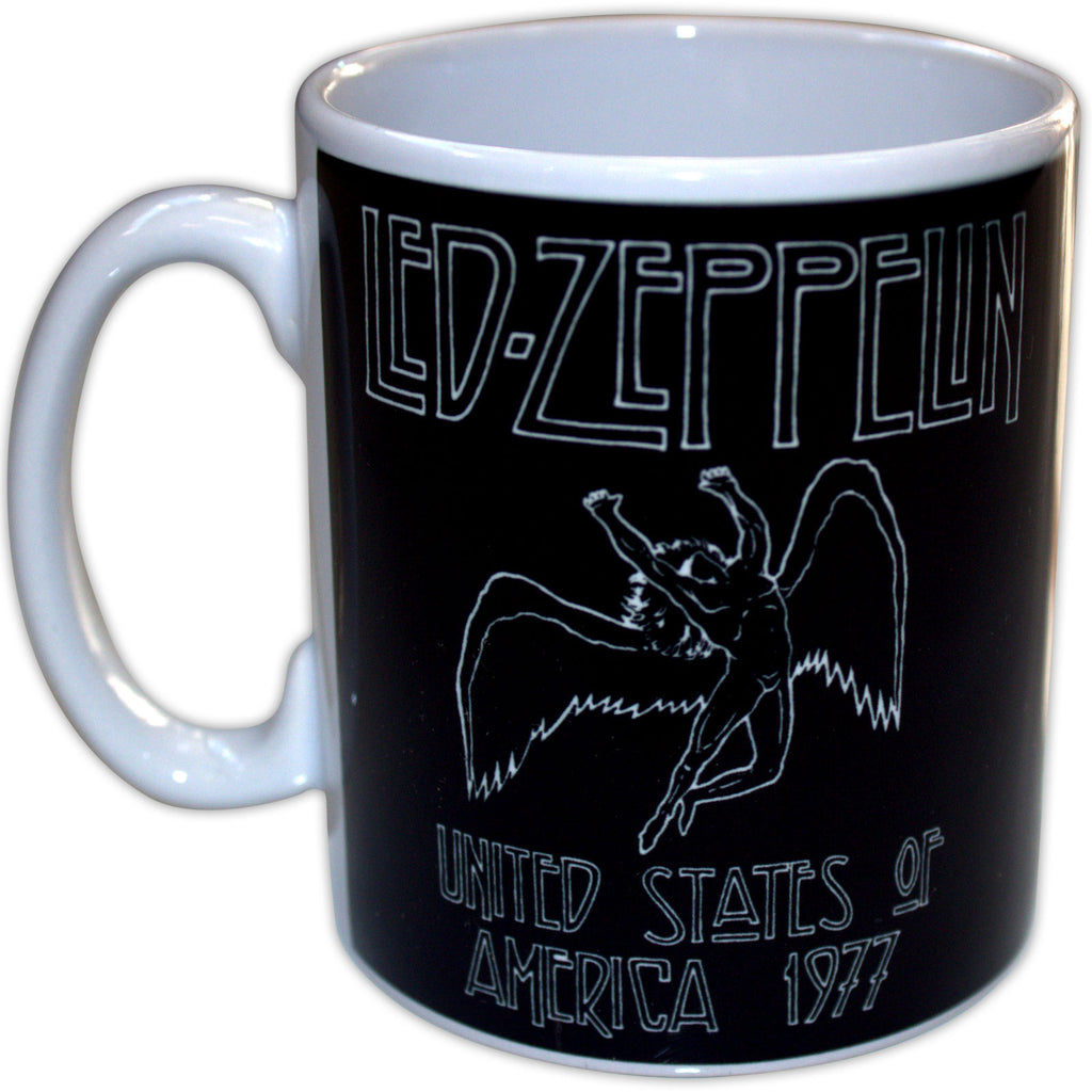 Led Zeppelin Unboxed Mug: 77 USA Tour (White)