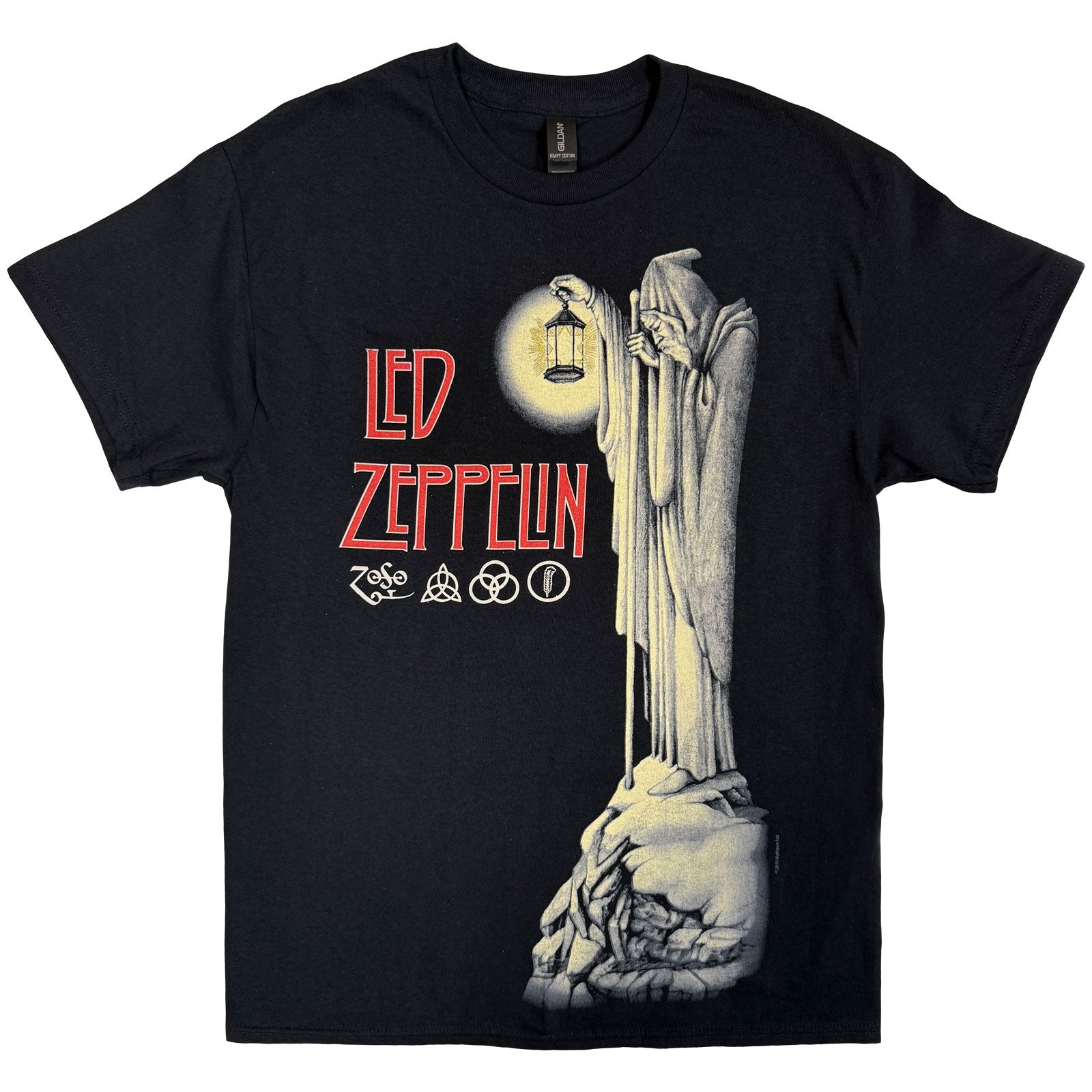 Led Zeppelin Unisex T-Shirt: Hermit (Black)