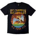 Led Zeppelin Unisex T-Shirt: USA Tour '75. (Black)