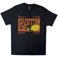Led Zeppelin Unisex T-Shirt: Zeppelin & Smoke (Black)