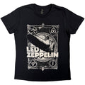Led Zeppelin Ladies T-Shirt: Vintage Print LZ1 (Black)