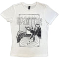 Led Zeppelin Ladies T-Shirt: Icarus Burst (White)