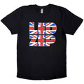 Led Zeppelin Unisex T-Shirt: Union Jack Type (Black)