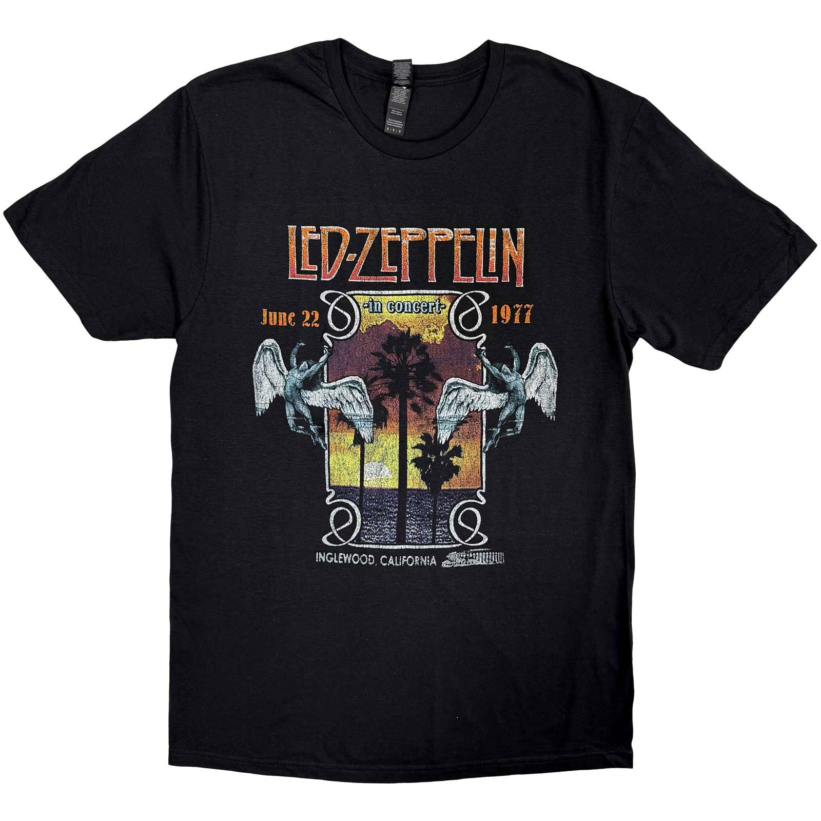 Led Zeppelin Unisex T-Shirt: Inglewood (Black)