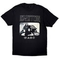 Led Zeppelin Unisex T-Shirt: Icon Logo Photo (Black)