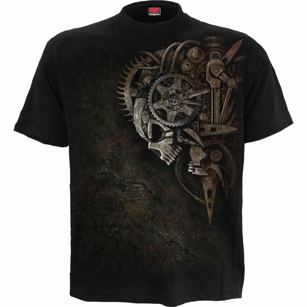 Spiral Unisex T-Shirt: Diesel Punk (Black) (Back Print)